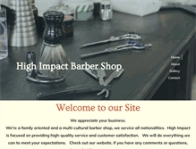 Tablet Screenshot of highimpactbarbers.com